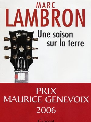 cover image of Une saison sur la terre